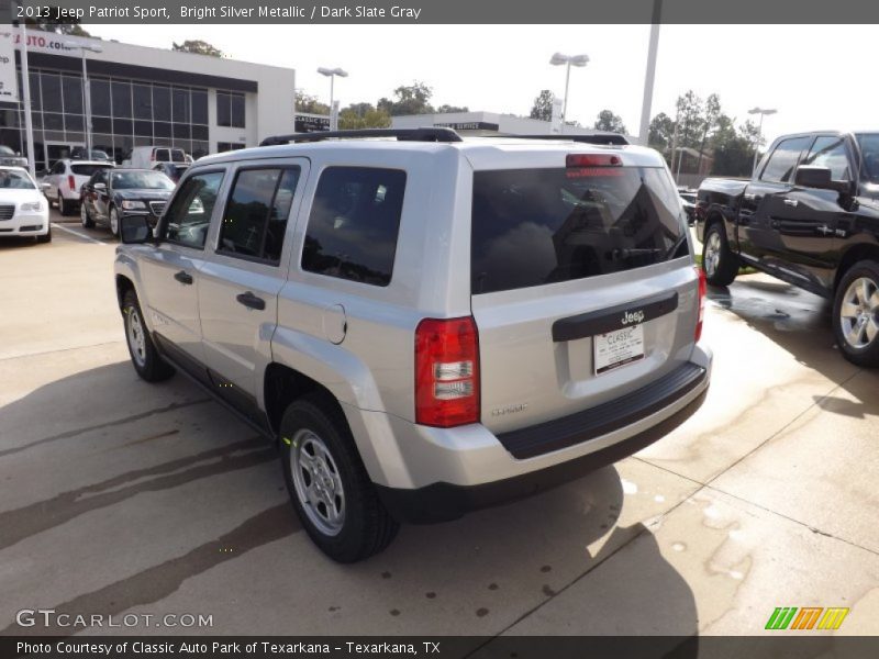 Bright Silver Metallic / Dark Slate Gray 2013 Jeep Patriot Sport