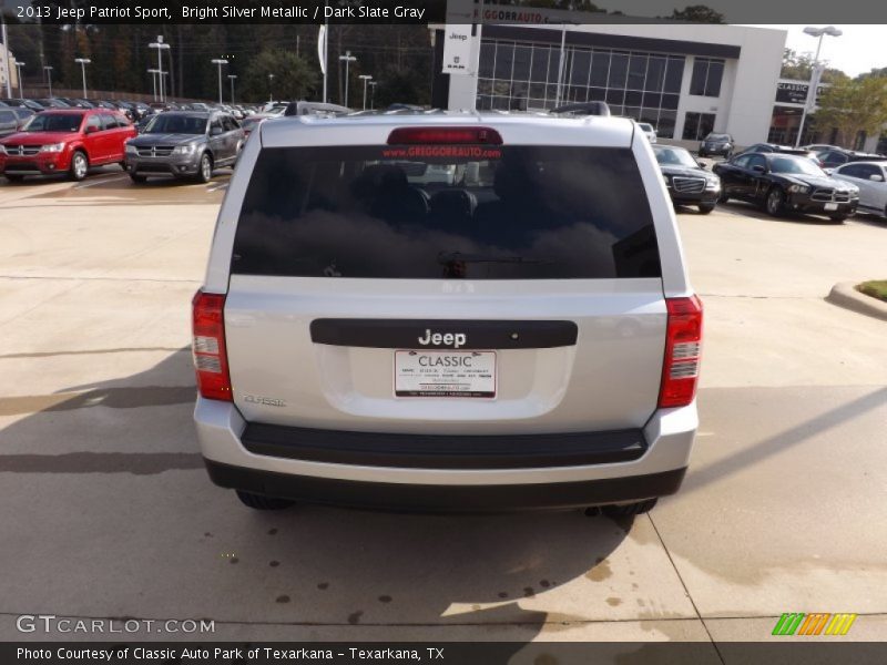 Bright Silver Metallic / Dark Slate Gray 2013 Jeep Patriot Sport