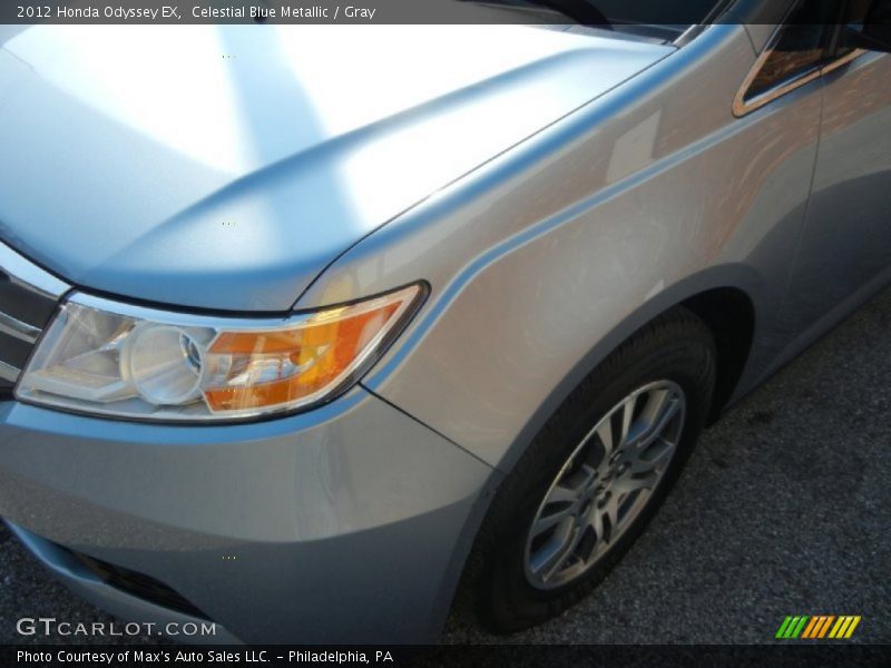 Celestial Blue Metallic / Gray 2012 Honda Odyssey EX