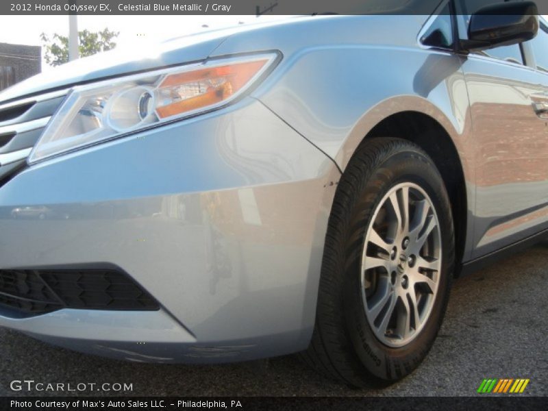 Celestial Blue Metallic / Gray 2012 Honda Odyssey EX