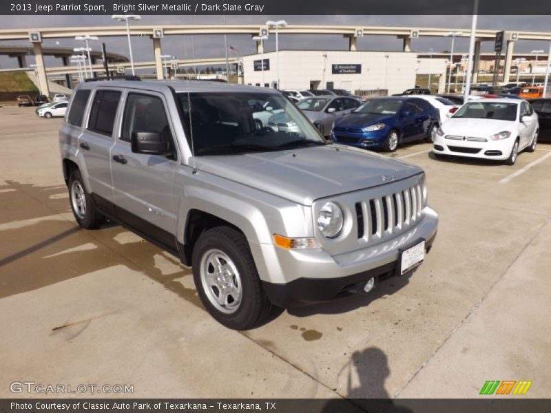 Bright Silver Metallic / Dark Slate Gray 2013 Jeep Patriot Sport