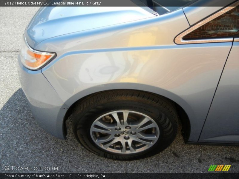 Celestial Blue Metallic / Gray 2012 Honda Odyssey EX