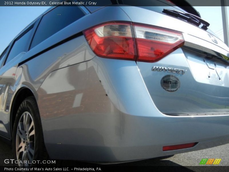 Celestial Blue Metallic / Gray 2012 Honda Odyssey EX