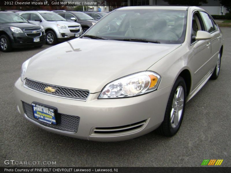 Gold Mist Metallic / Neutral 2012 Chevrolet Impala LT