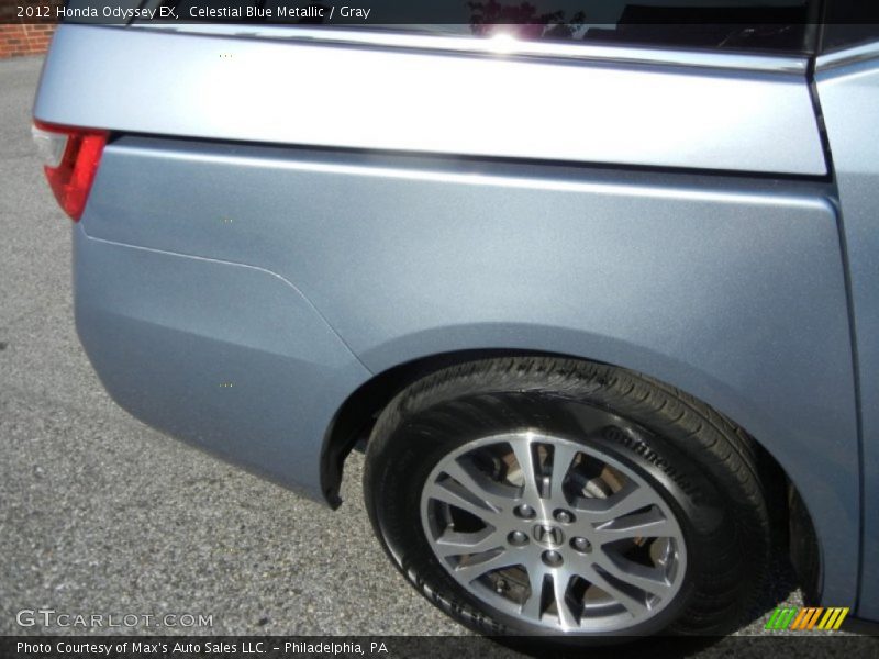 Celestial Blue Metallic / Gray 2012 Honda Odyssey EX