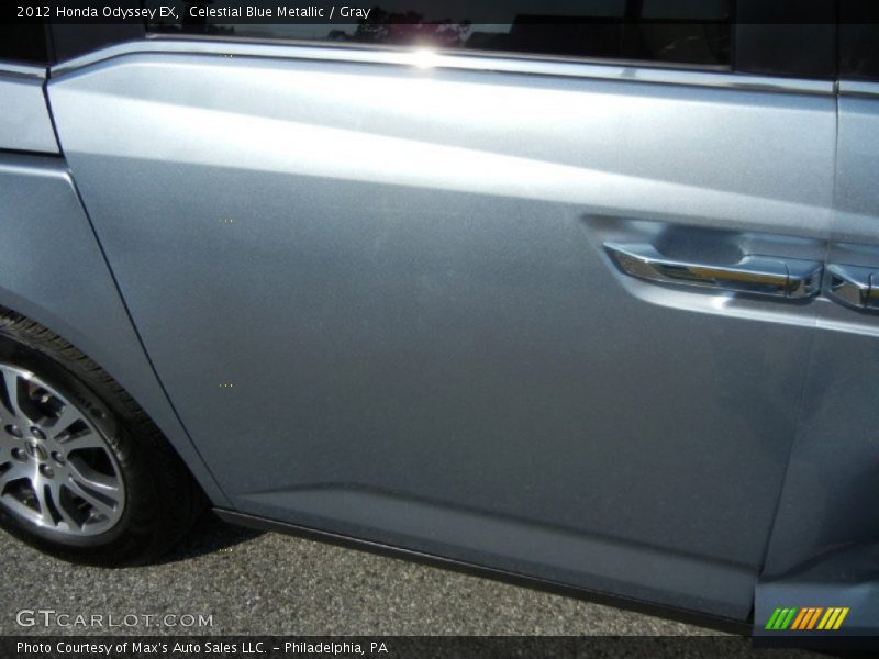 Celestial Blue Metallic / Gray 2012 Honda Odyssey EX