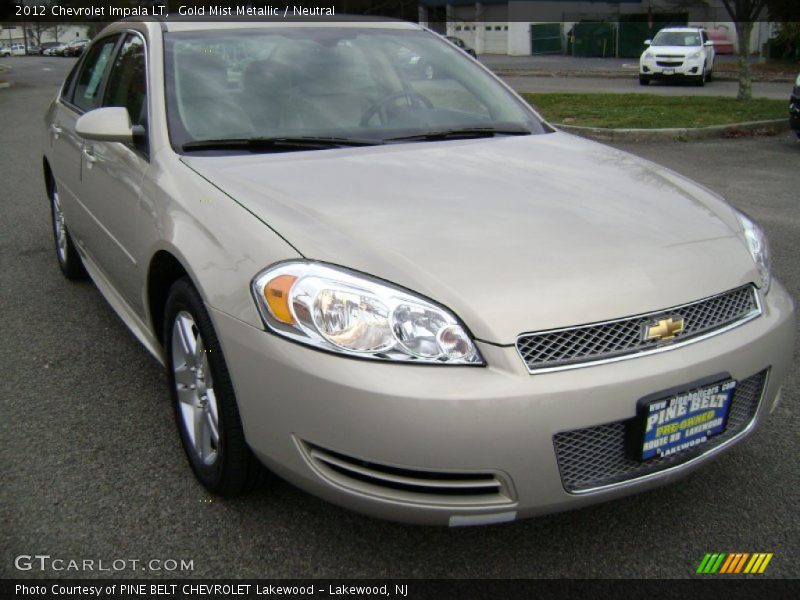 Gold Mist Metallic / Neutral 2012 Chevrolet Impala LT