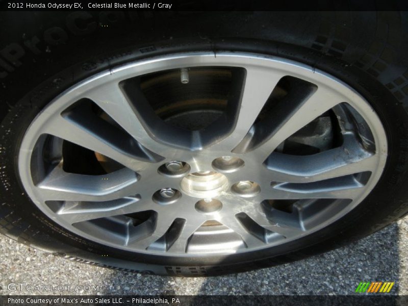 Celestial Blue Metallic / Gray 2012 Honda Odyssey EX