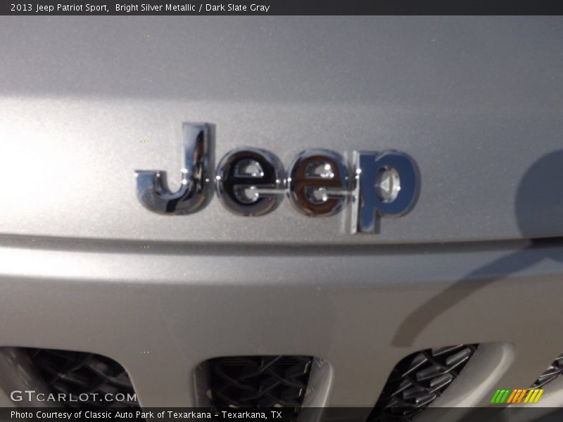 Bright Silver Metallic / Dark Slate Gray 2013 Jeep Patriot Sport