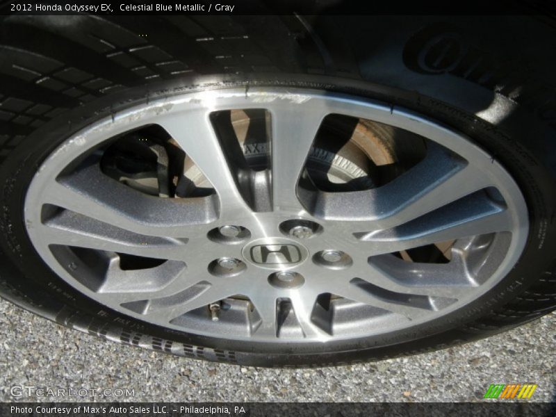 Celestial Blue Metallic / Gray 2012 Honda Odyssey EX