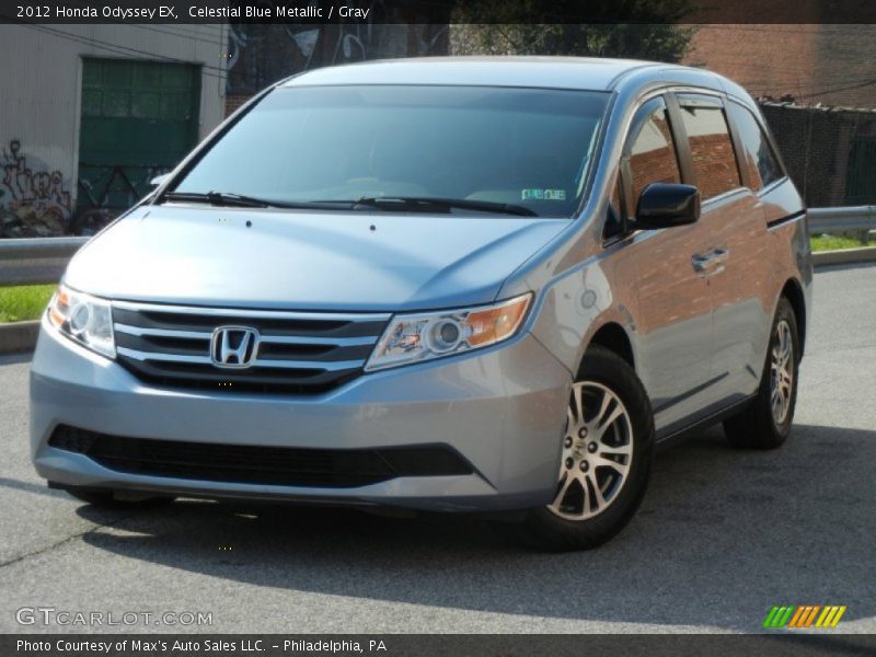 Celestial Blue Metallic / Gray 2012 Honda Odyssey EX