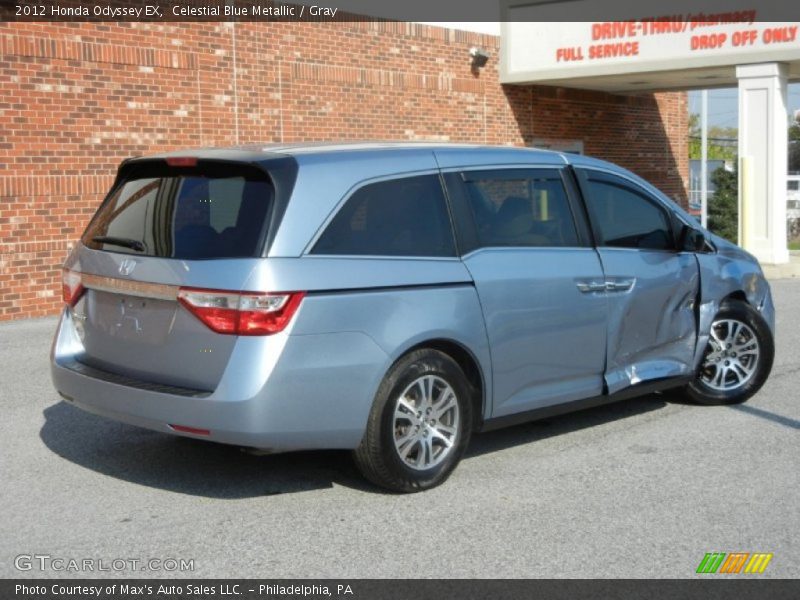 Celestial Blue Metallic / Gray 2012 Honda Odyssey EX