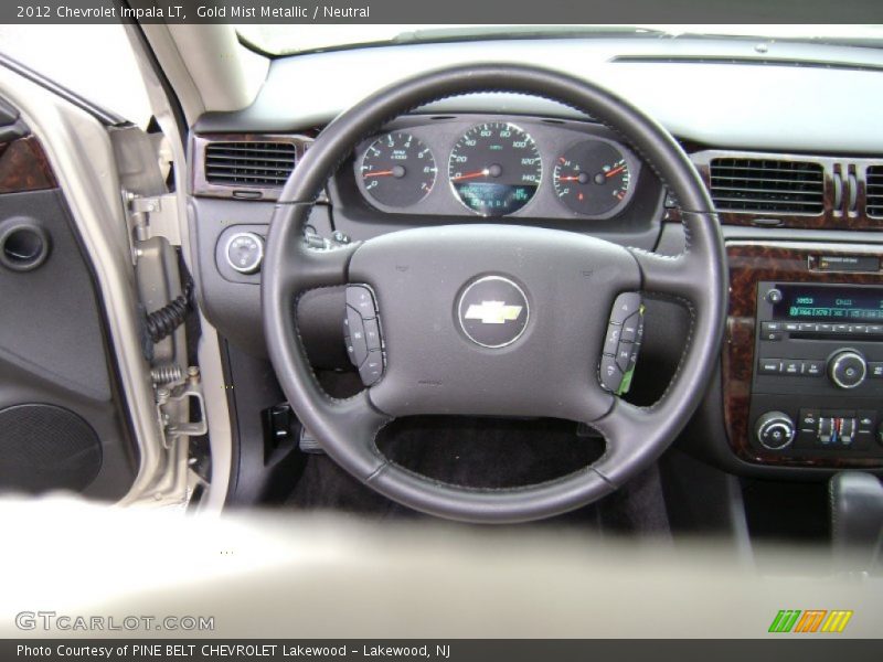 Gold Mist Metallic / Neutral 2012 Chevrolet Impala LT