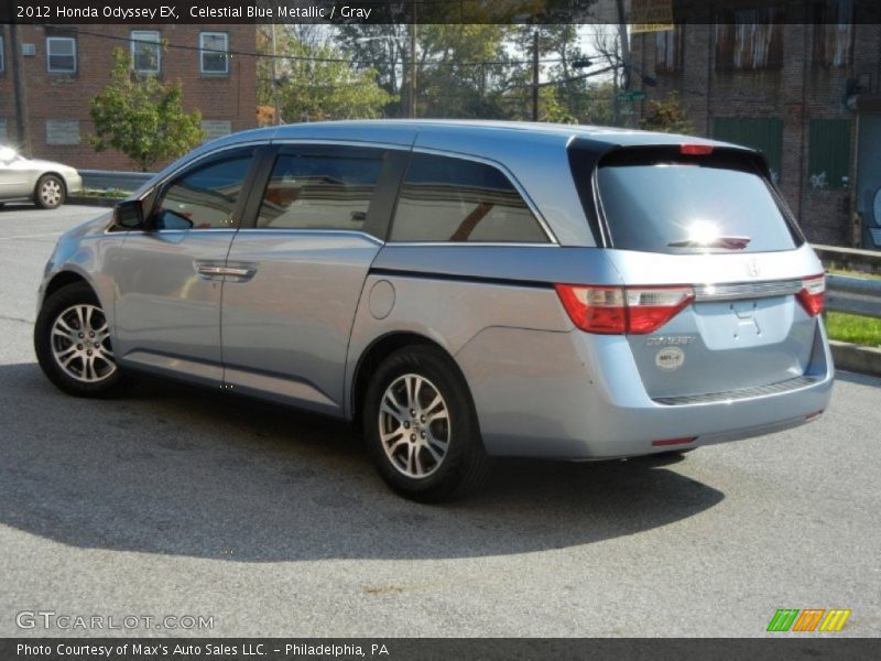 Celestial Blue Metallic / Gray 2012 Honda Odyssey EX