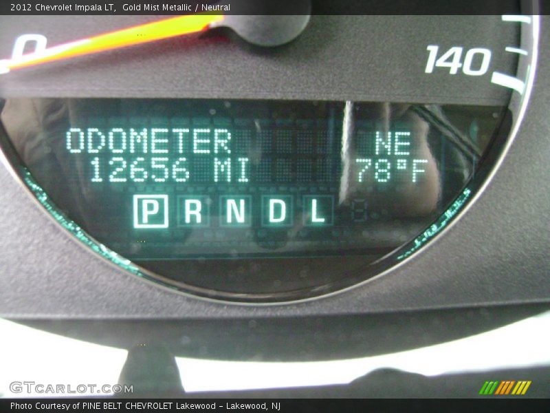 Gold Mist Metallic / Neutral 2012 Chevrolet Impala LT