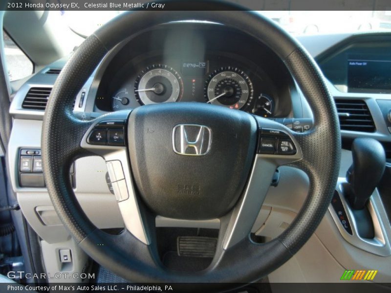 Celestial Blue Metallic / Gray 2012 Honda Odyssey EX