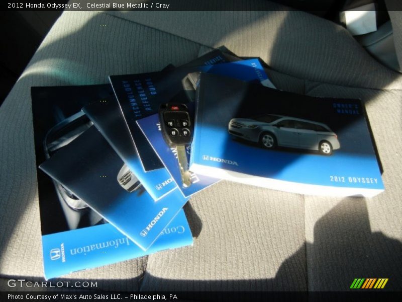 Celestial Blue Metallic / Gray 2012 Honda Odyssey EX