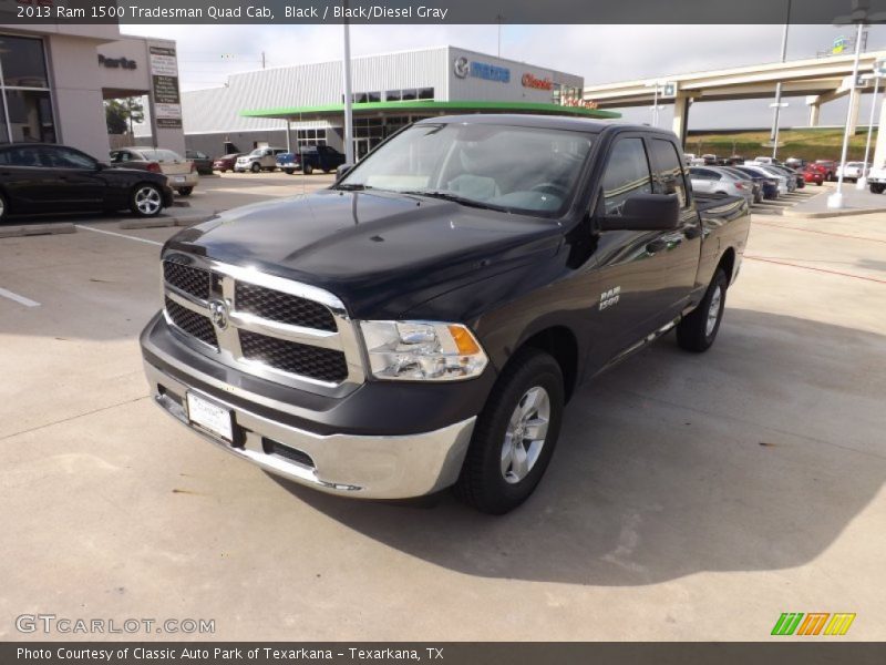 Black / Black/Diesel Gray 2013 Ram 1500 Tradesman Quad Cab