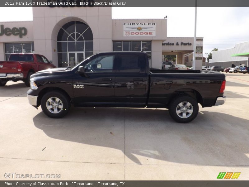 Black / Black/Diesel Gray 2013 Ram 1500 Tradesman Quad Cab
