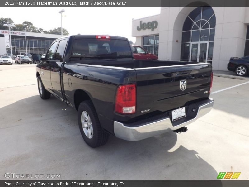 Black / Black/Diesel Gray 2013 Ram 1500 Tradesman Quad Cab