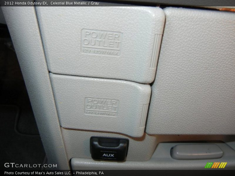 Celestial Blue Metallic / Gray 2012 Honda Odyssey EX