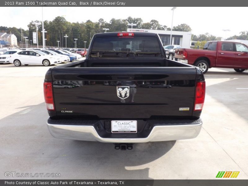 Black / Black/Diesel Gray 2013 Ram 1500 Tradesman Quad Cab