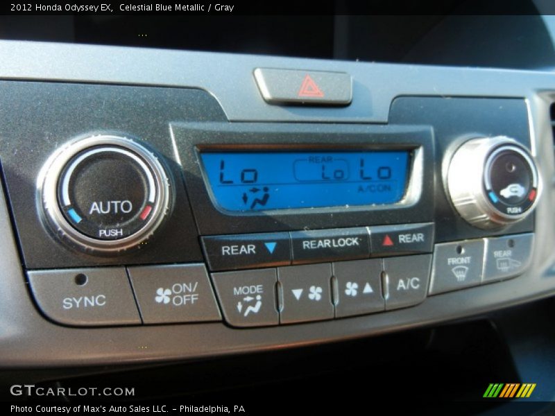 Celestial Blue Metallic / Gray 2012 Honda Odyssey EX