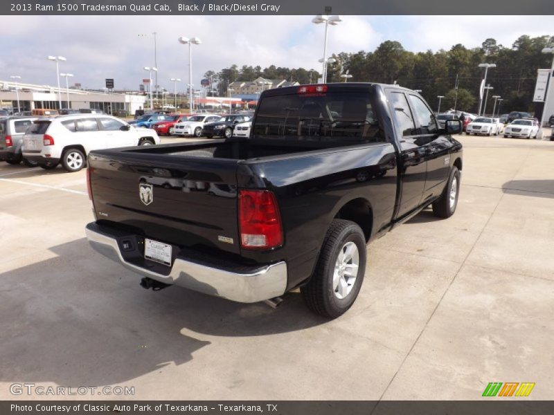 Black / Black/Diesel Gray 2013 Ram 1500 Tradesman Quad Cab