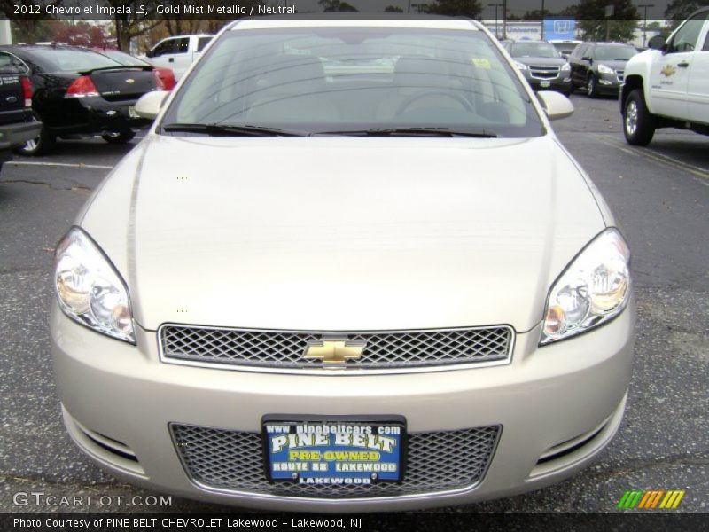Gold Mist Metallic / Neutral 2012 Chevrolet Impala LS