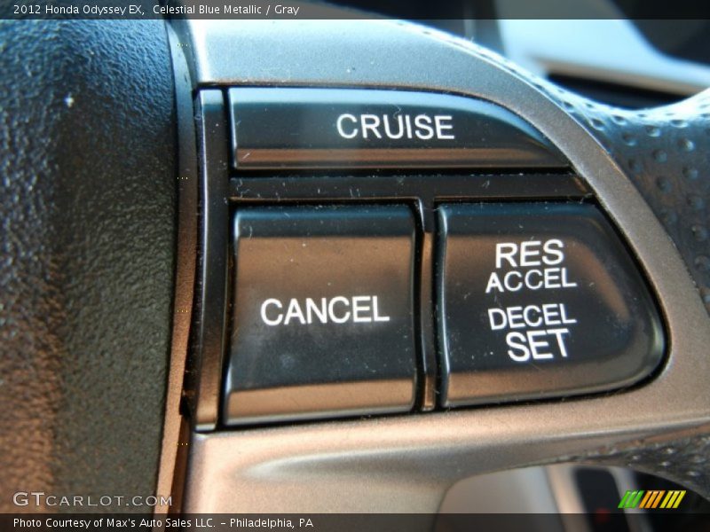 Celestial Blue Metallic / Gray 2012 Honda Odyssey EX
