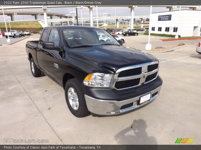 Black / Black/Diesel Gray 2013 Ram 1500 Tradesman Quad Cab