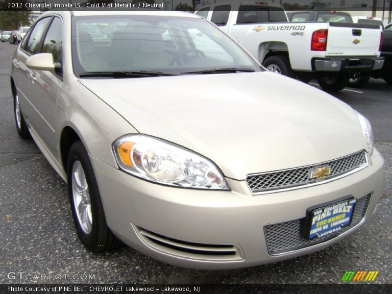 Gold Mist Metallic / Neutral 2012 Chevrolet Impala LS