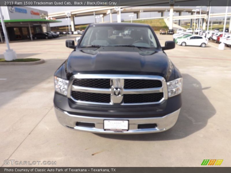 Black / Black/Diesel Gray 2013 Ram 1500 Tradesman Quad Cab