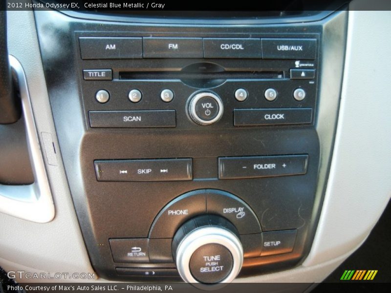 Celestial Blue Metallic / Gray 2012 Honda Odyssey EX