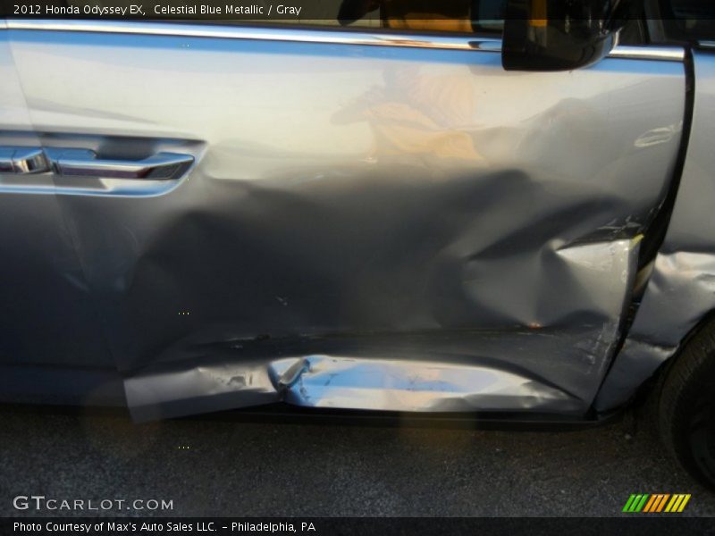 Celestial Blue Metallic / Gray 2012 Honda Odyssey EX