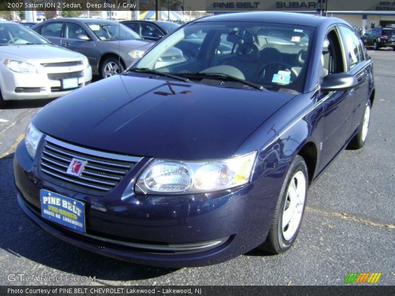 Deep Blue / Gray 2007 Saturn ION 2 Sedan