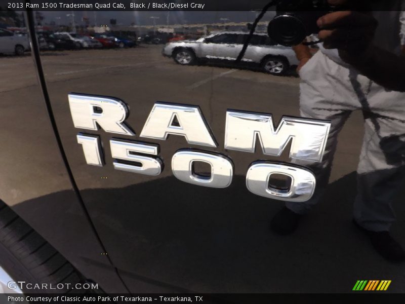 Black / Black/Diesel Gray 2013 Ram 1500 Tradesman Quad Cab