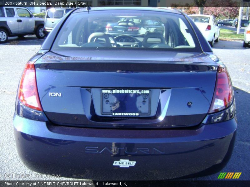 Deep Blue / Gray 2007 Saturn ION 2 Sedan