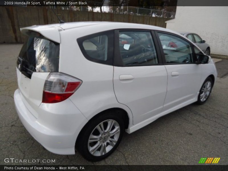 Taffeta White / Sport Black 2009 Honda Fit Sport