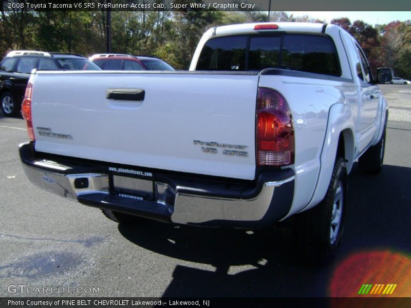 Super White / Graphite Gray 2008 Toyota Tacoma V6 SR5 PreRunner Access Cab