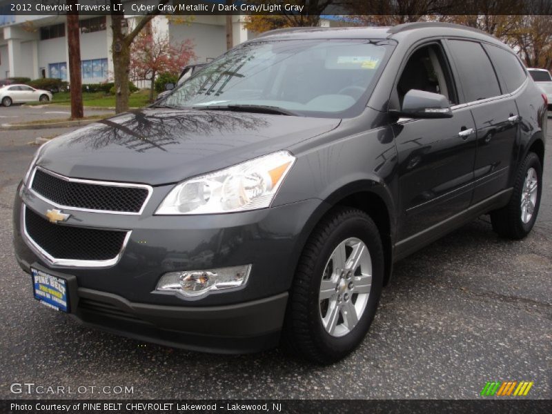 Cyber Gray Metallic / Dark Gray/Light Gray 2012 Chevrolet Traverse LT