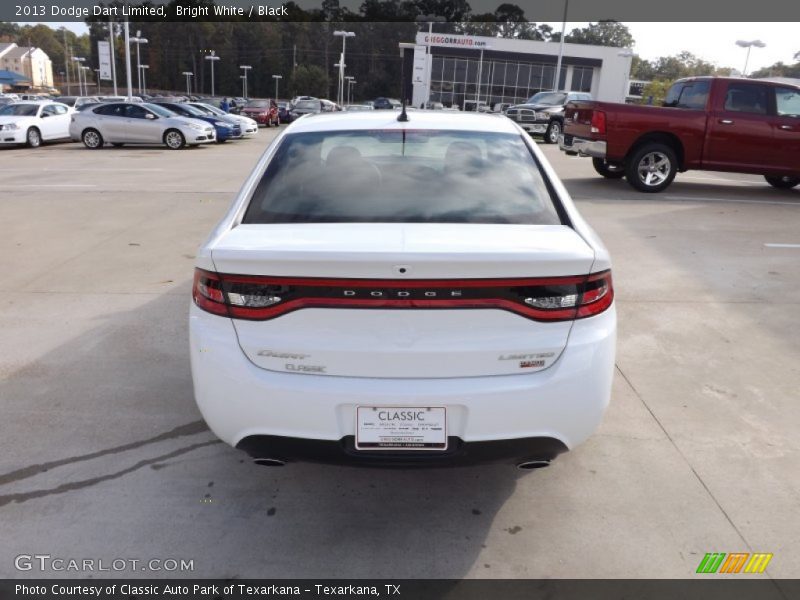 Bright White / Black 2013 Dodge Dart Limited