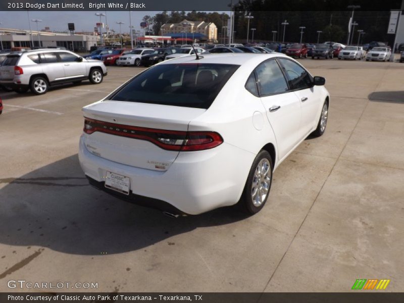 Bright White / Black 2013 Dodge Dart Limited