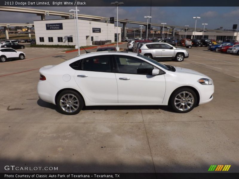 Bright White / Black 2013 Dodge Dart Limited