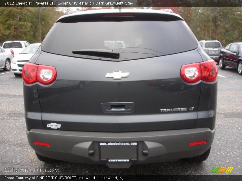 Cyber Gray Metallic / Dark Gray/Light Gray 2012 Chevrolet Traverse LT