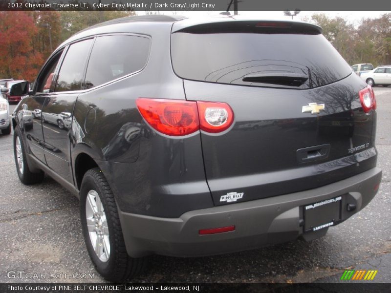 Cyber Gray Metallic / Dark Gray/Light Gray 2012 Chevrolet Traverse LT
