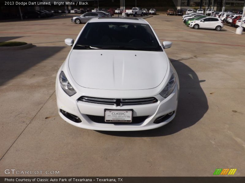 Bright White / Black 2013 Dodge Dart Limited