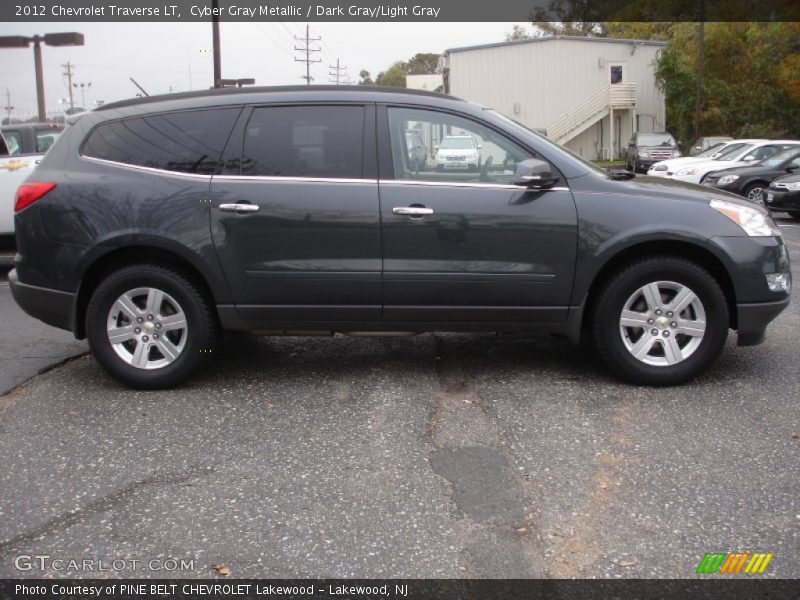 Cyber Gray Metallic / Dark Gray/Light Gray 2012 Chevrolet Traverse LT