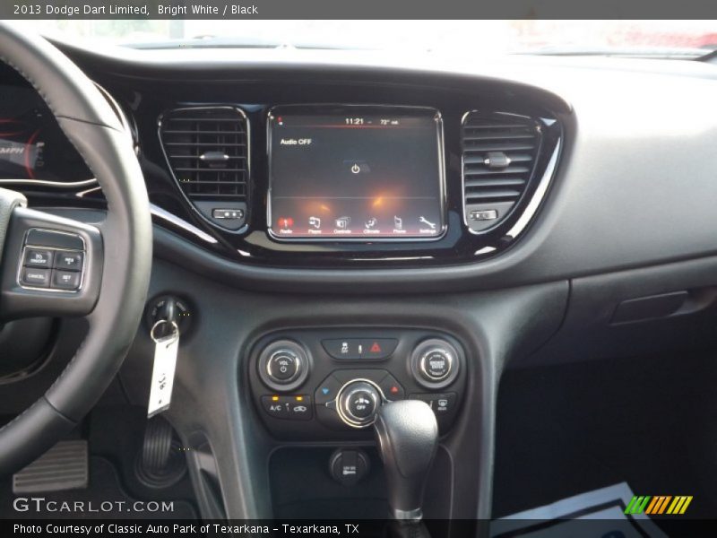 Bright White / Black 2013 Dodge Dart Limited