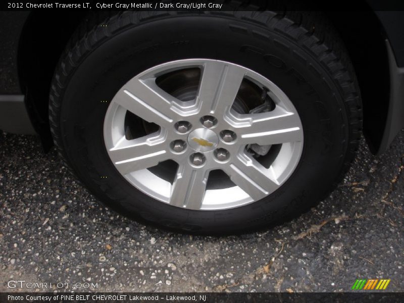 Cyber Gray Metallic / Dark Gray/Light Gray 2012 Chevrolet Traverse LT